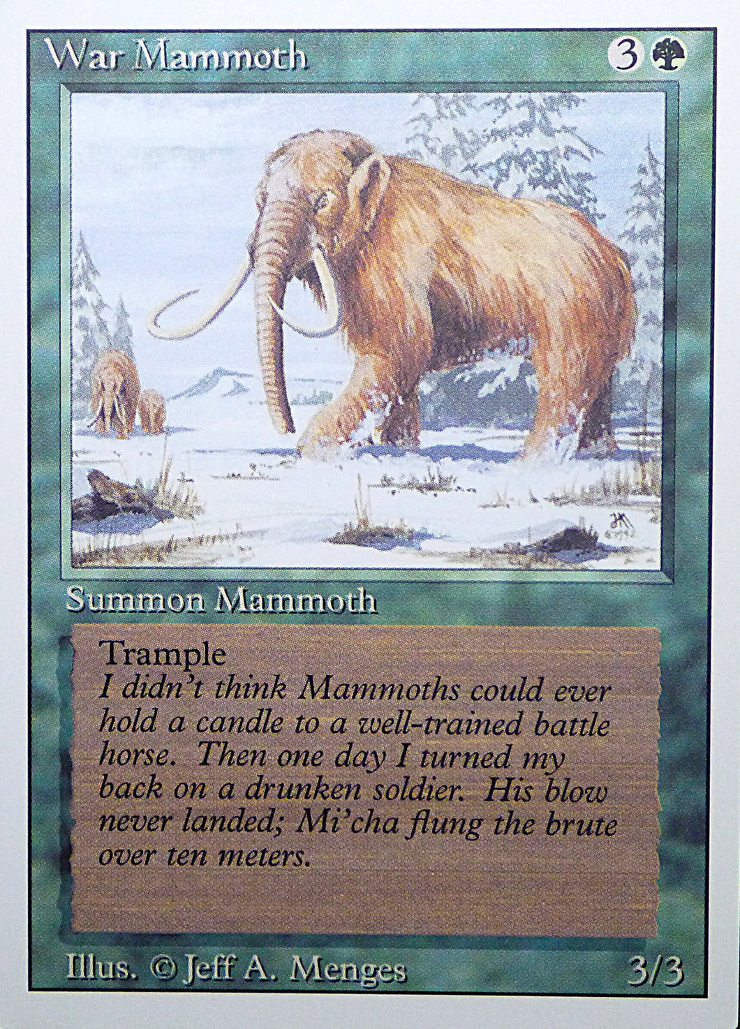 Magic the Gathering: Revised/3rd Edition
War Mammoth - Revised - Common - 228