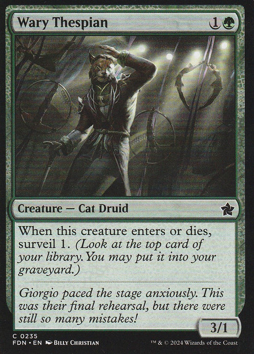 Magic the Gathering: Foundations Wary Thespian FDN C0235 Non-Foil