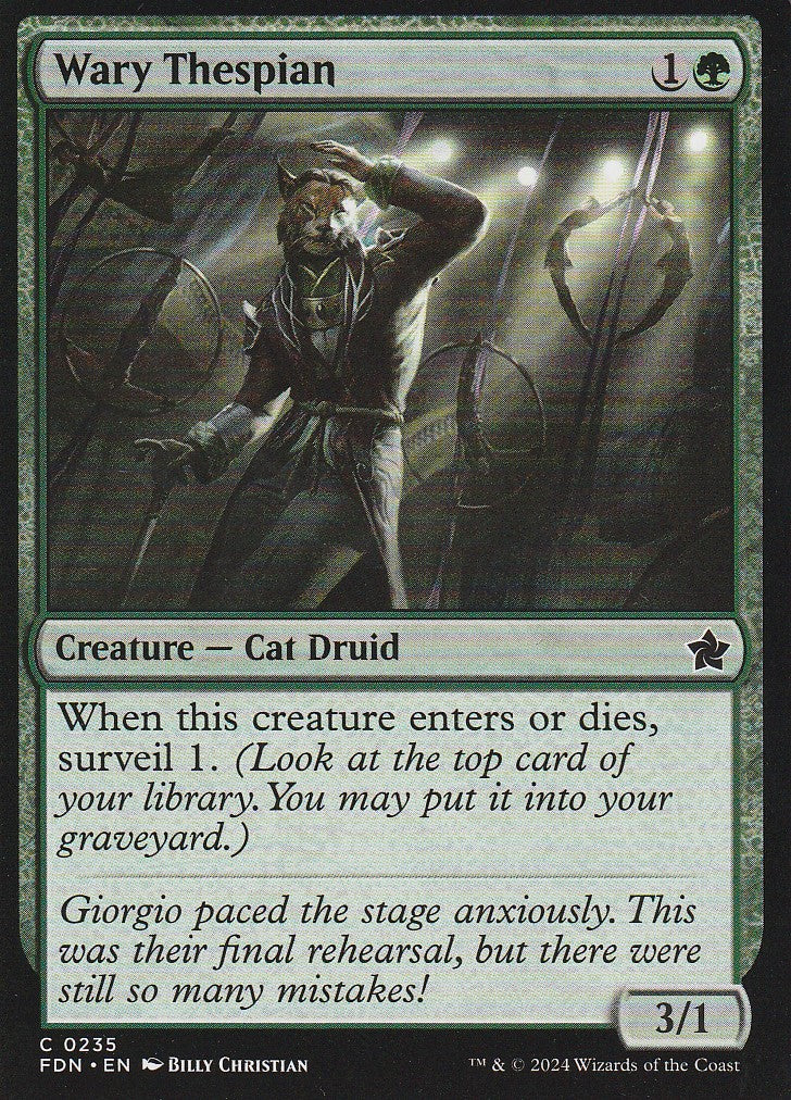 Magic the Gathering: Foundations Wary Thespian FDN C0235 Non-Foil