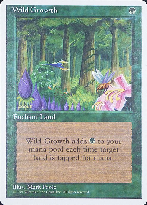 Magic the Gathering: Fourth Edition

Wild Growth Fourth C0289