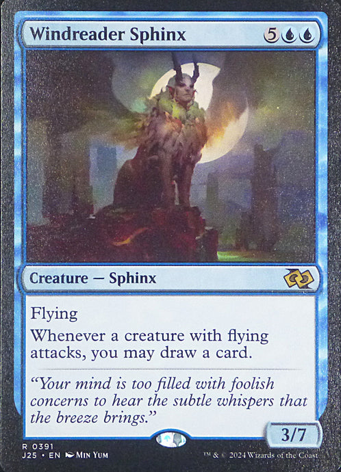 Magic the Gathering: Foundations Jumpstart

Windreader Sphinx J25 R0391