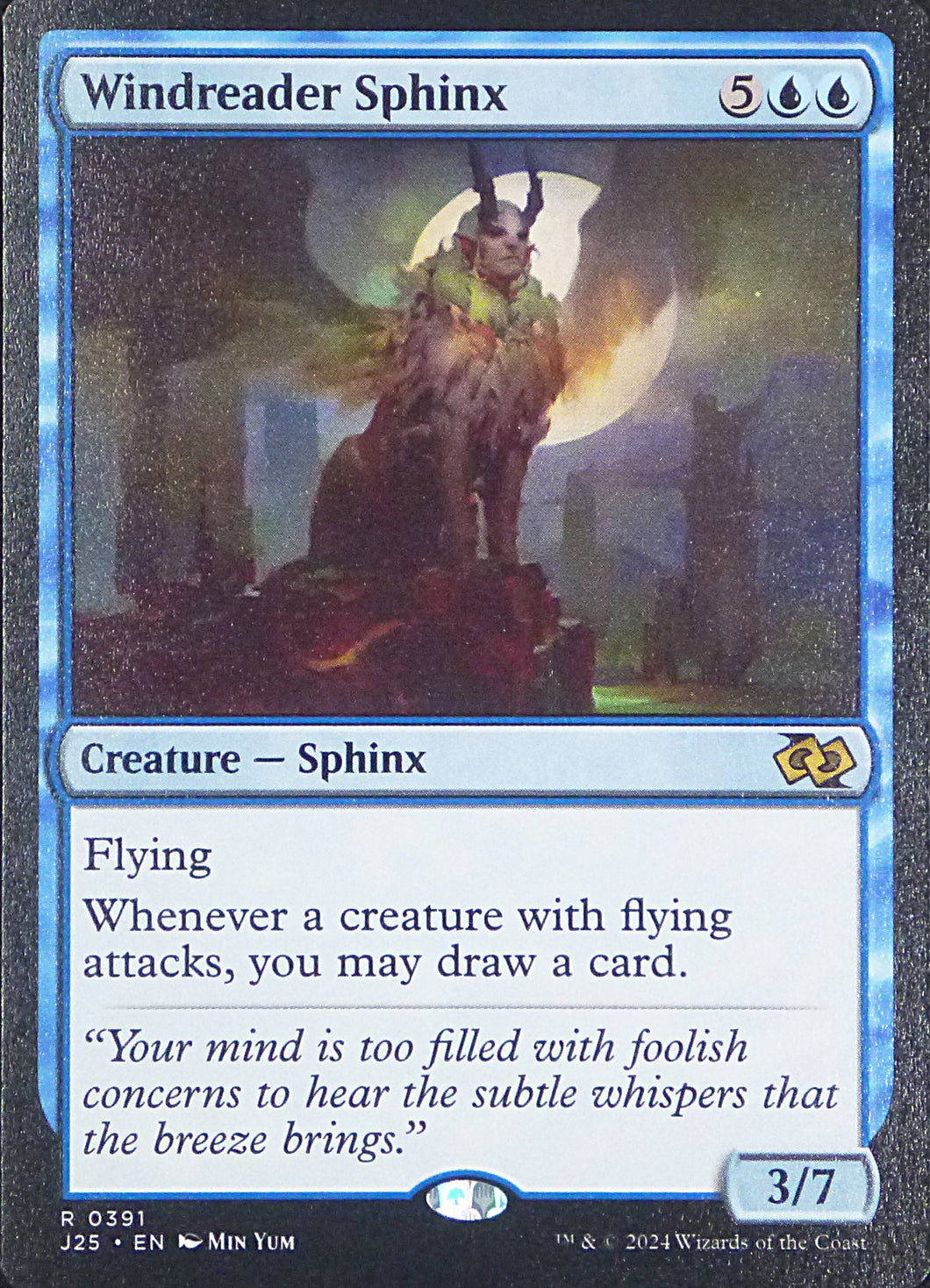 Magic the Gathering: Foundations Jumpstart

Windreader Sphinx J25 R0391