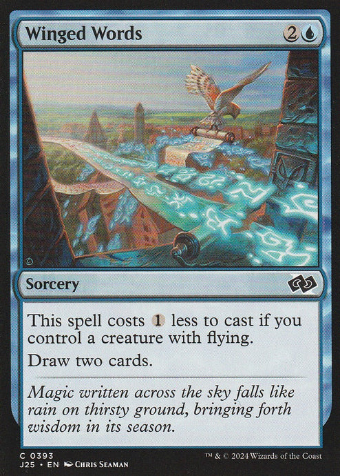 Magic the Gathering: Foundations Jumpstart Winged Words J25 C0393