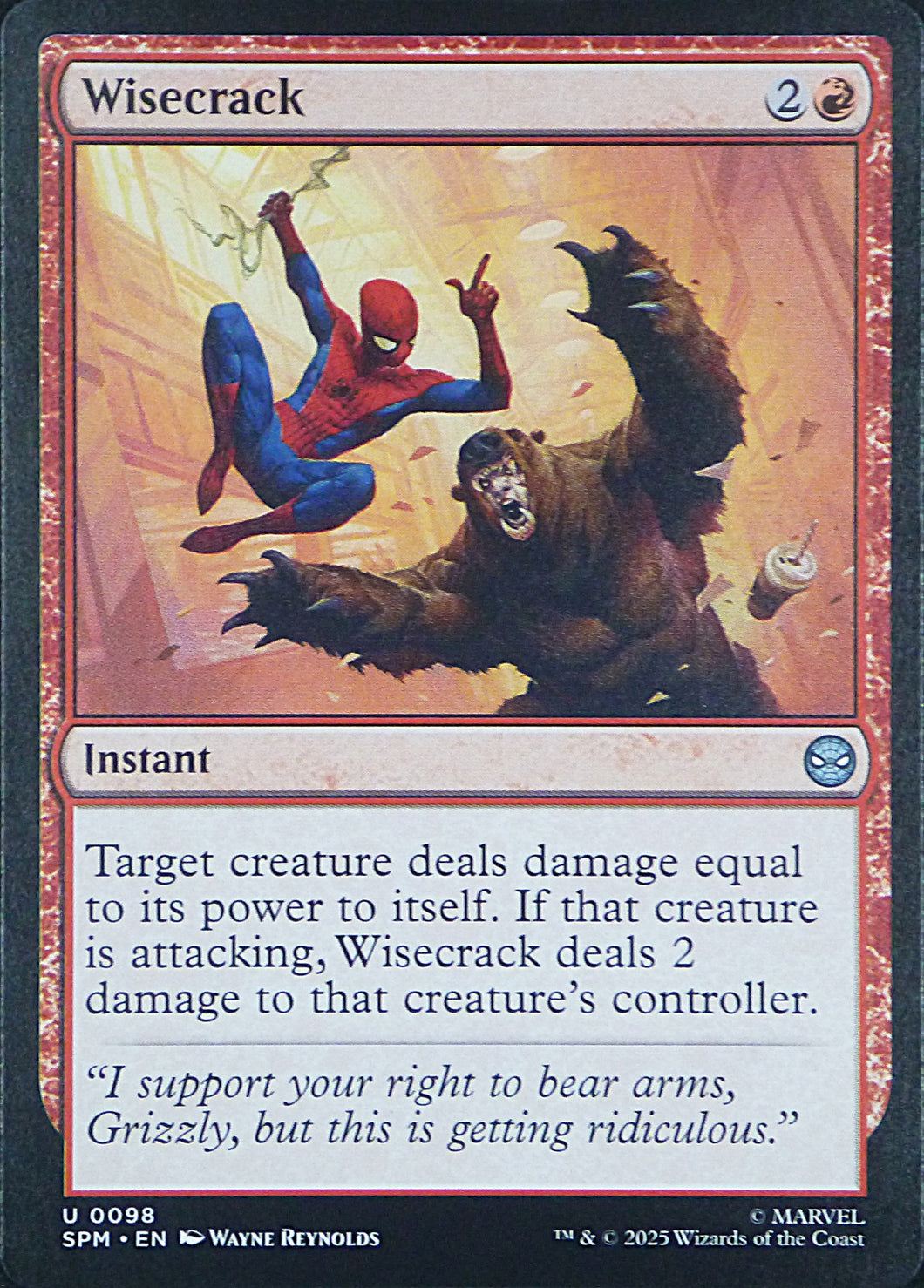Magic the Gathering: Spider-Man

Wisecrack SPM U0098