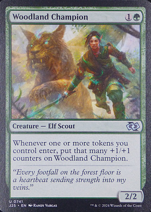 Magic the Gathering: Foundations Jumpstart

Woodland Champion J25 U0741