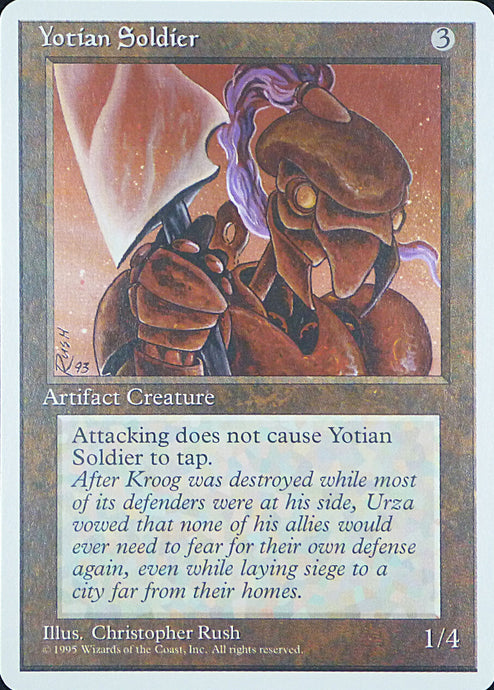 Magic the Gathering: Fourth Edition

Yotian Soldier Fourth C0360