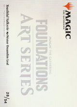 Load image into Gallery viewer, Magic the Gathering: Foundations Youthful Valkyrie Foundation Art Series 28 of 54 Back Side
