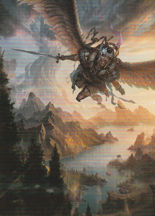 Magic the Gathering: Foundations Youthful Valkyrie Foundation Art Series 28 of 54 Front Side