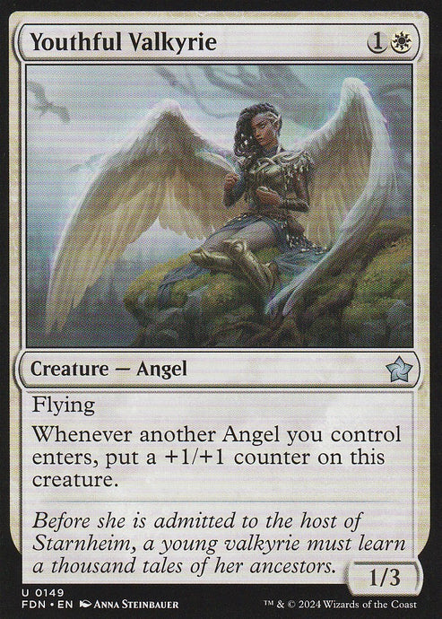 Magic the Gathering: Foundations Youthful Valkyrie FDN U0149 Non-Foil